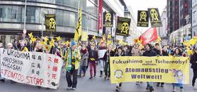 Kazaguruma-Demonstation am 19.3.16 in Berlin