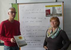 Karsten Schmeissner und Nicole van der Made moderierten die Regionalkonferenz in Hannover